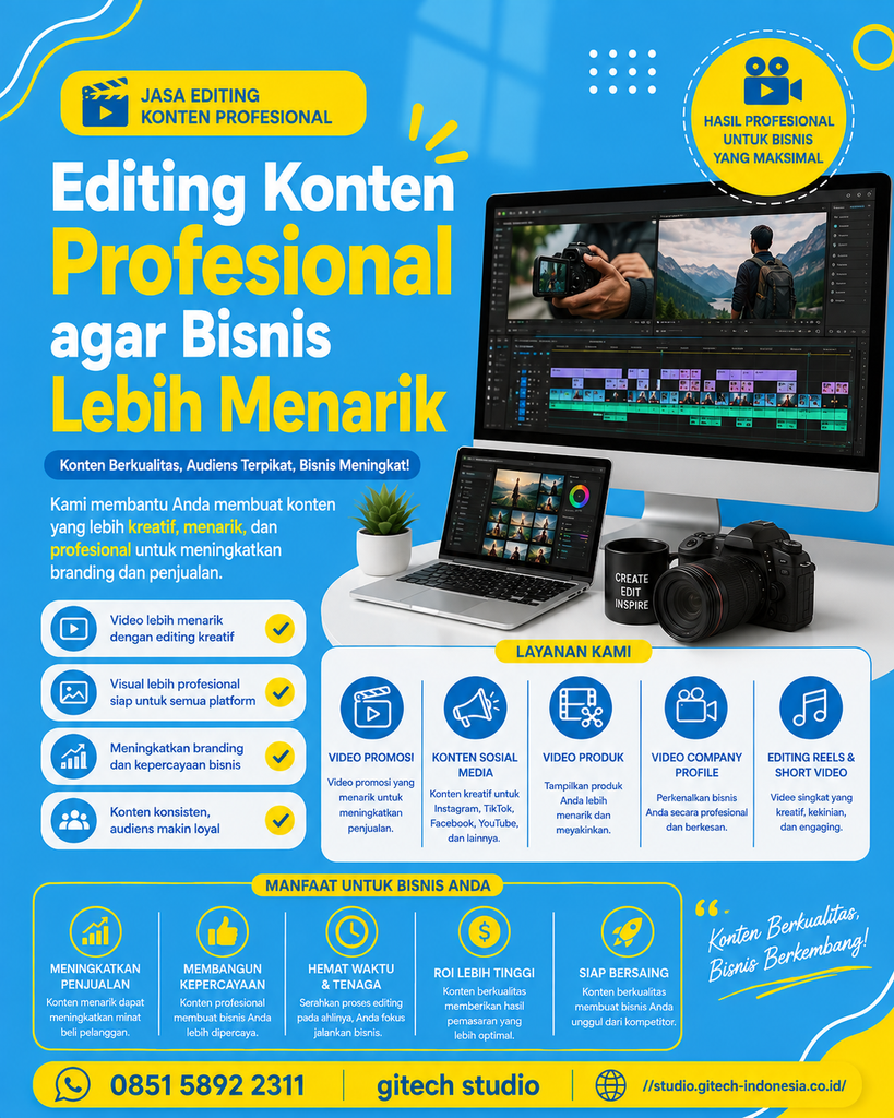 editing konten profesional