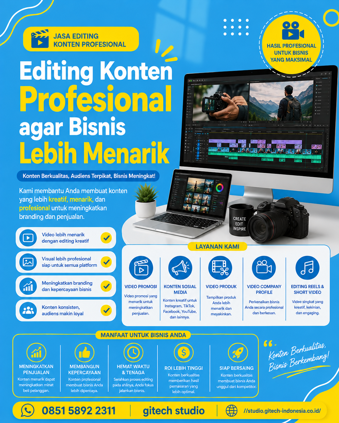 editing konten profesional