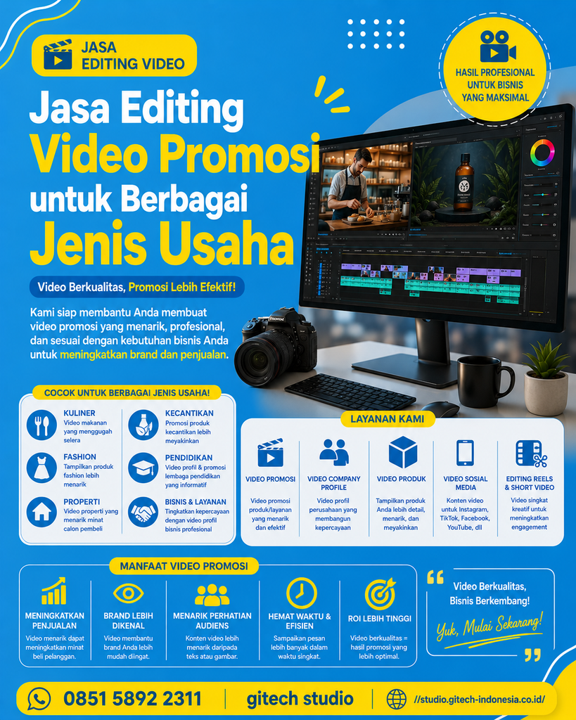 jasa editing video promosi