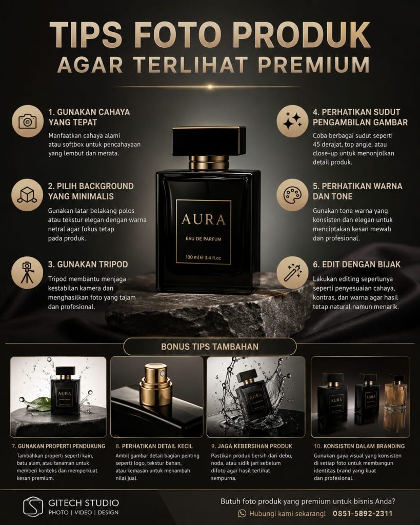 foto produk agar terlihat premium
