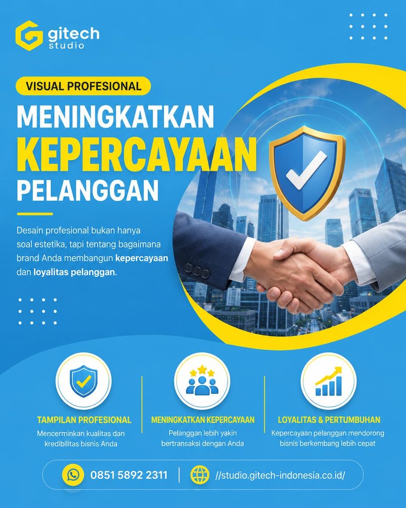 Visual Profesional Meningkatkan Kepercayaan Pelanggan