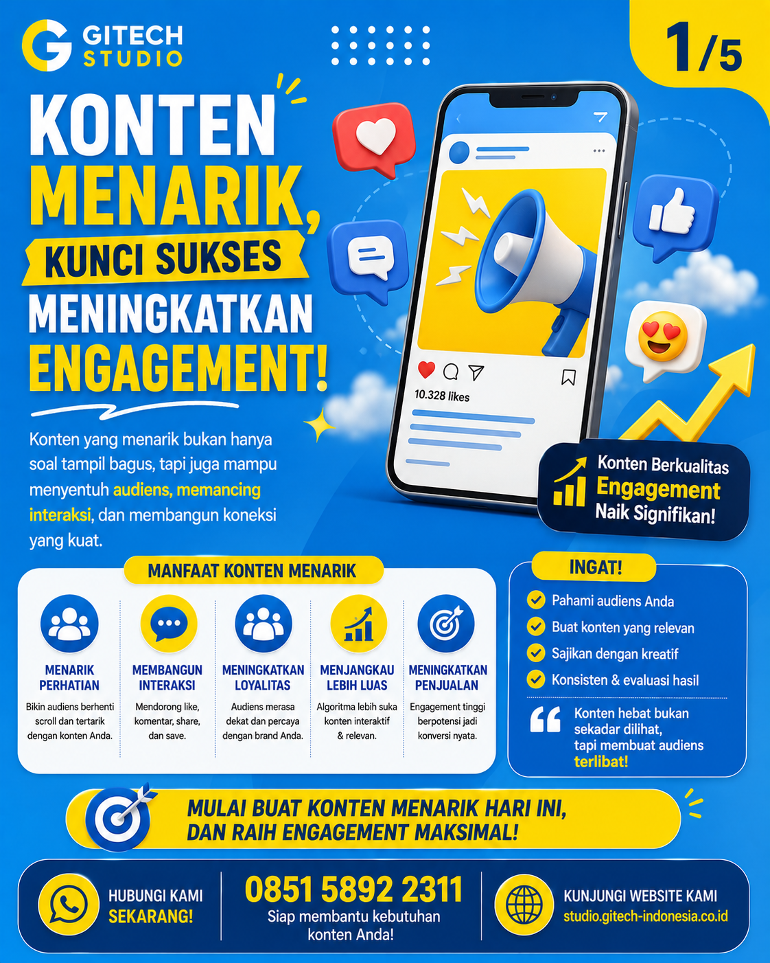 Ciptakan konten menarik dan relevan