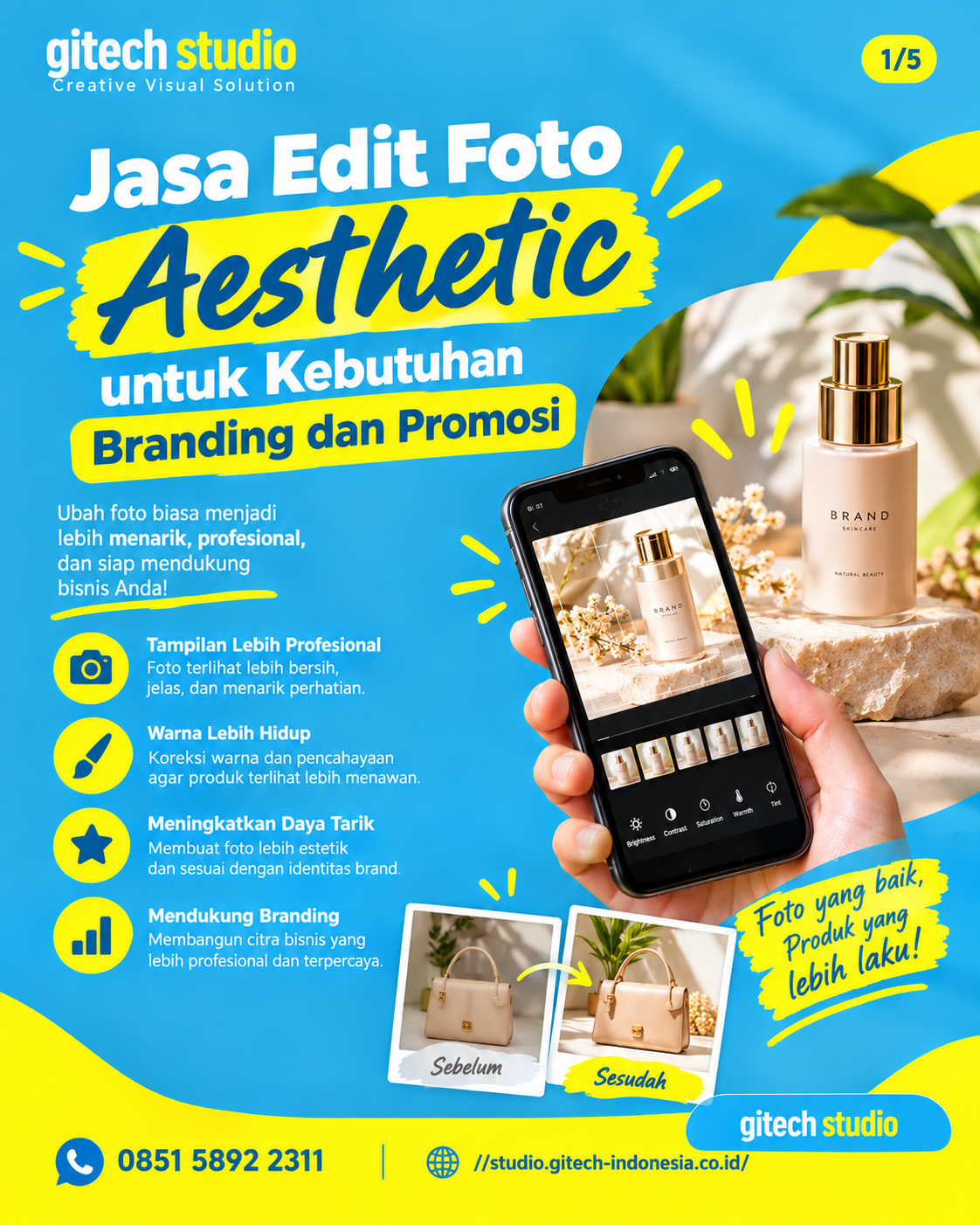 Jasa Edit Foto Aesthetic untuk Branding & Promosi